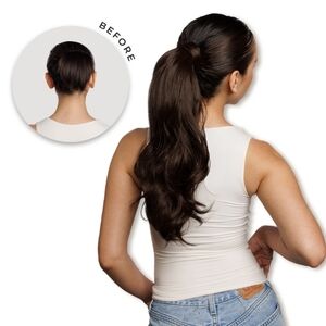 INH JORDYNN PONYTAIL EXTENSION - DARK BROWN